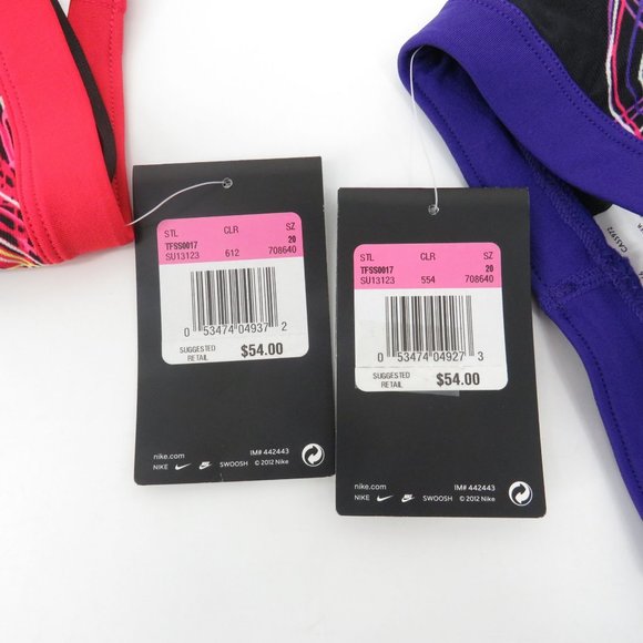 Nike Boys Jammer Swimwear Black Purple Red Shorts Size 4-5 (20) NWT $108 - Picture 3 of 3